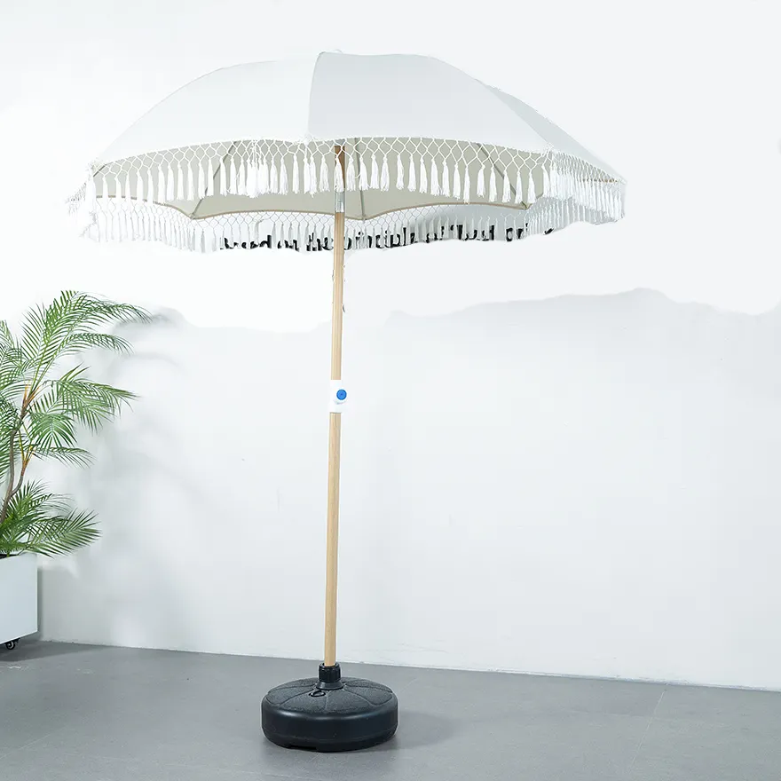 Wood Pole Sun Parasol